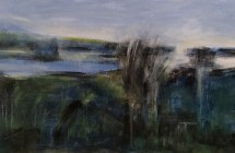 1-2015-C Claudia Raza, Verso il lago, 2015, acrilico su tela, cm 30x60 AR